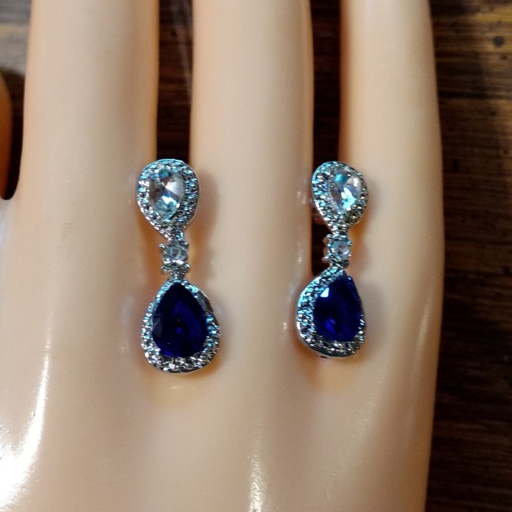 COPY - 925 Sterling Silver Sapphire Kate Earrings